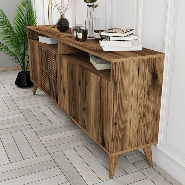 Κονσόλα Milan Walnut 180x78.6x35 cm