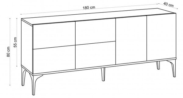 Κονσόλα Laika Sapphire Oak