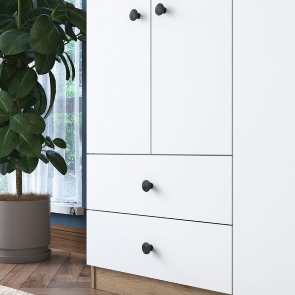 Ντουλάπα BA108-2067 Walnut-Λευκό