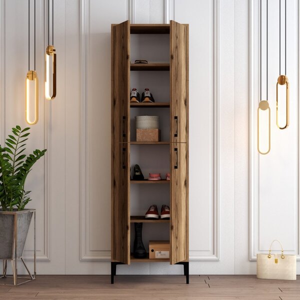 Παπουτσοθήκη Berlina Walnut