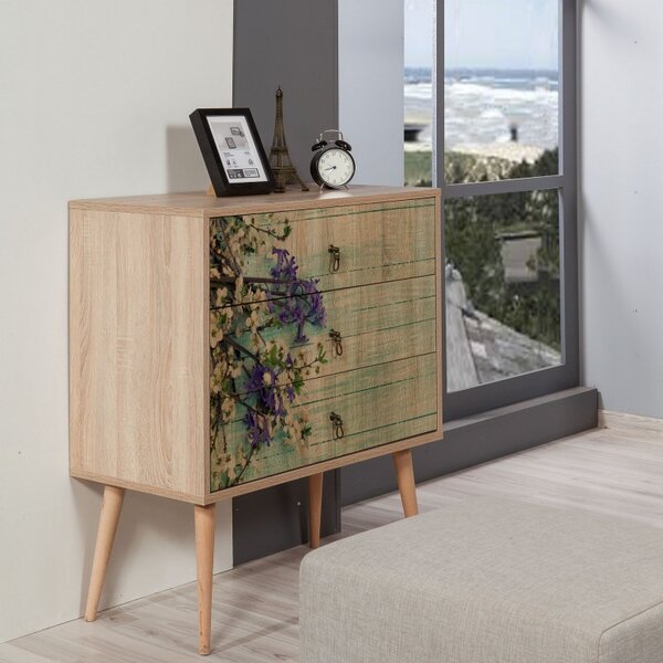 Ντουλάπα Dressing Trio-727 Sonoma Oak