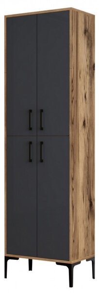 Παπουτσοθήκη BerlinA Walnut-Ανθρακί