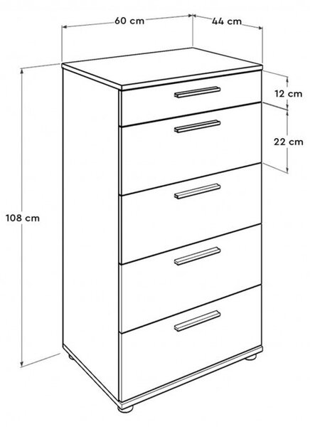 Ντουλάπα Dressing SFN-550 Λευκό