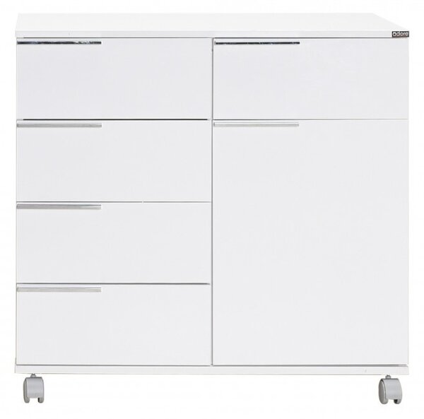 Ντουλάπα Diverse ADR-415 High Gloss Λευκό
