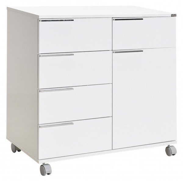 Ντουλάπα Diverse ADR-415 High Gloss Λευκό