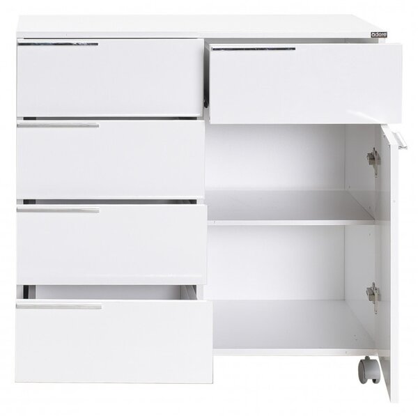 Ντουλάπα Diverse ADR-415 High Gloss Λευκό