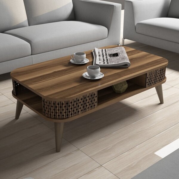 Τραπεζάκι σαλονιού Eylül Walnut