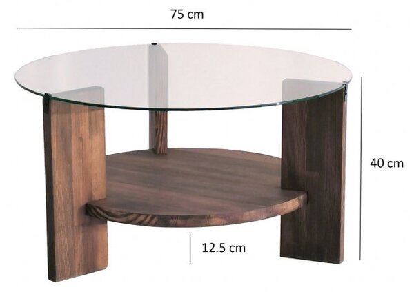 Τραπεζάκι σαλονιού Mahal Walnut