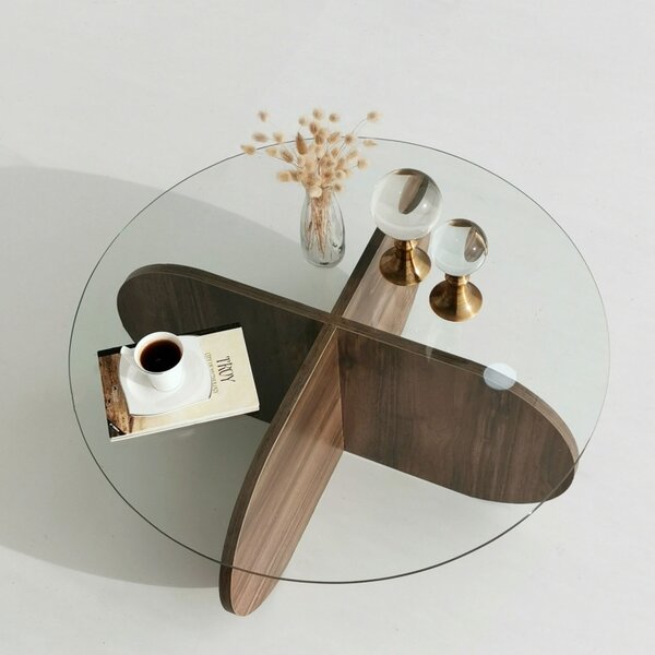 Τραπεζάκι σαλονιού Bubble Walnut