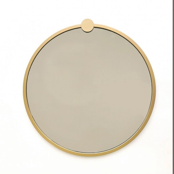 Καθρέφτης GoldMetalÇerçeveYuvarlakAynaA708 Gold