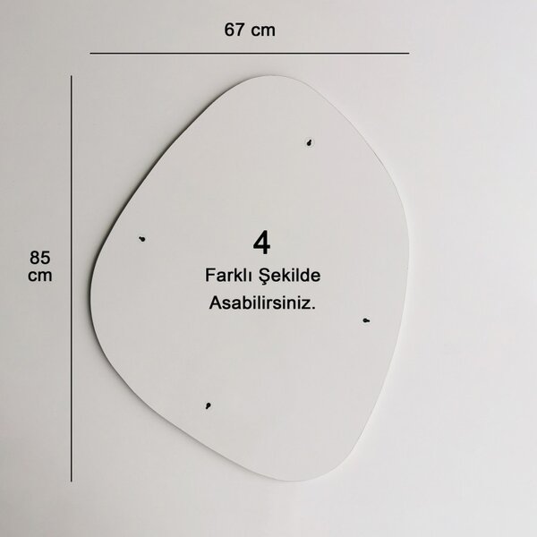 Καθρέφτης SohoAyna85x67cm Μαύρο