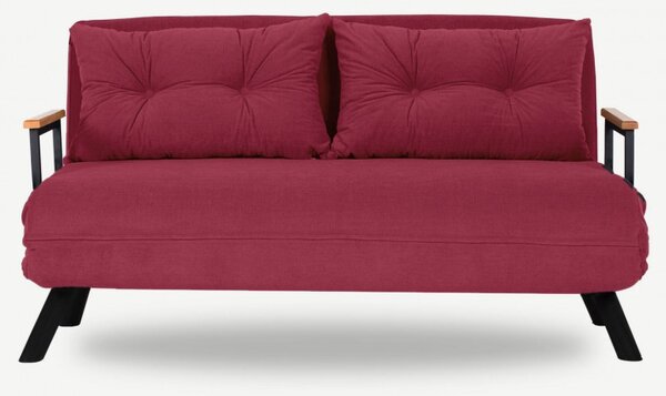 Αναδιπλούμενος καναπές 2 θέσεων Sando 2 Maroon