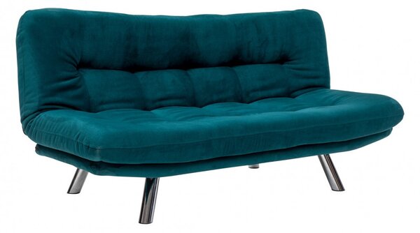 Αναδιπλούμενος καναπές 3 θέσεων Misa Small Sofabed Πετρόλ Πράσινο