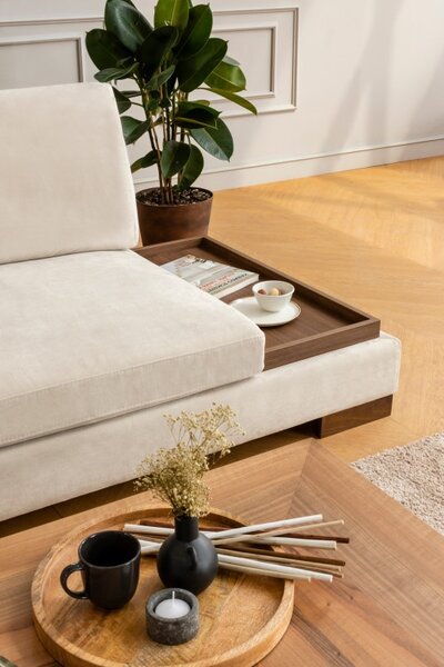 Γωνιακός Καναπές Tulip Beige