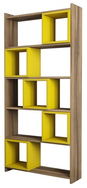 Βιβλιοθήκη Box - Walnut, Κίτρινο