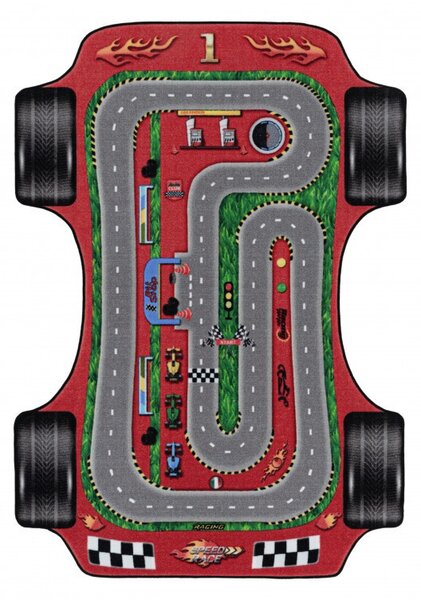 Χαλί Play Κόκκινο V1 80x120 cm