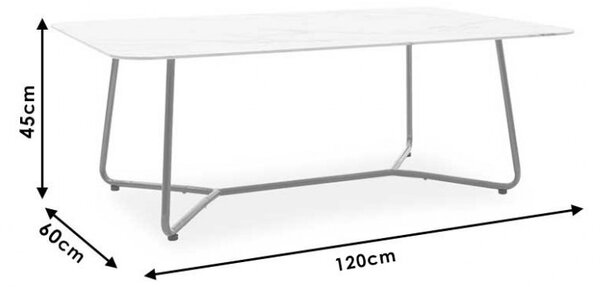 Τραπεζάκι σαλονιού Paris Model 120x80x45 cm