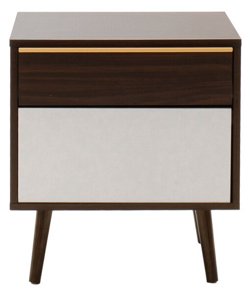Κομοδίνο Nastia Dark Walnut 48x39x53 cm