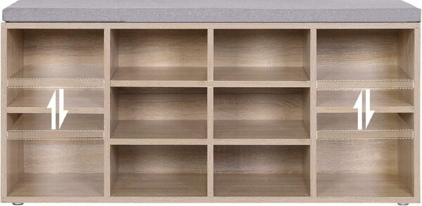 Παπουτσοθήκη Vasagle, Oak, LHS10NL, 104 x 30 x 48 cm