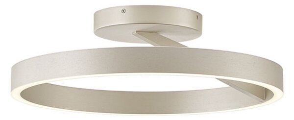Viokef Φωτιστικό οροφής LED Saturn, Ø 40 cm, κρεμ-ασημί, μέταλλο, ρυθμιζόμενος, Μπεζ, Σαλόνι / τραπεζαρία, Μέταλλο, σύγχρονο