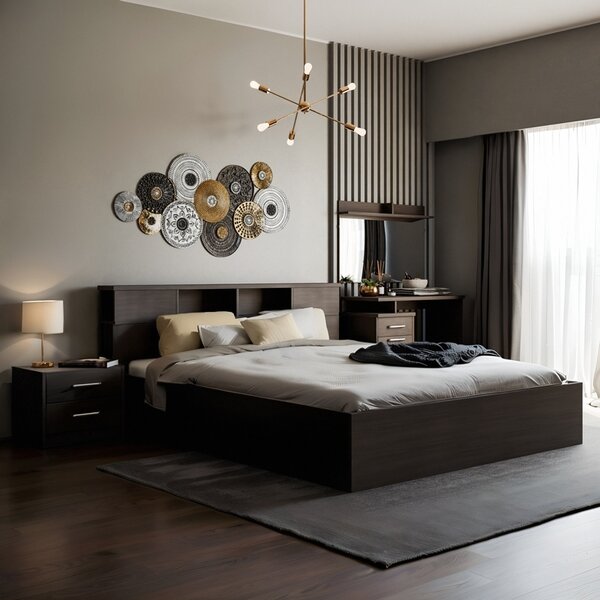 Κρεβάτι διπλό 160x200 cm Olympus 1506 Wenge