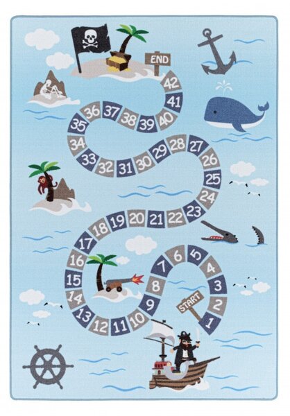 Χαλί Play Μπλε V1 140x200 cm
