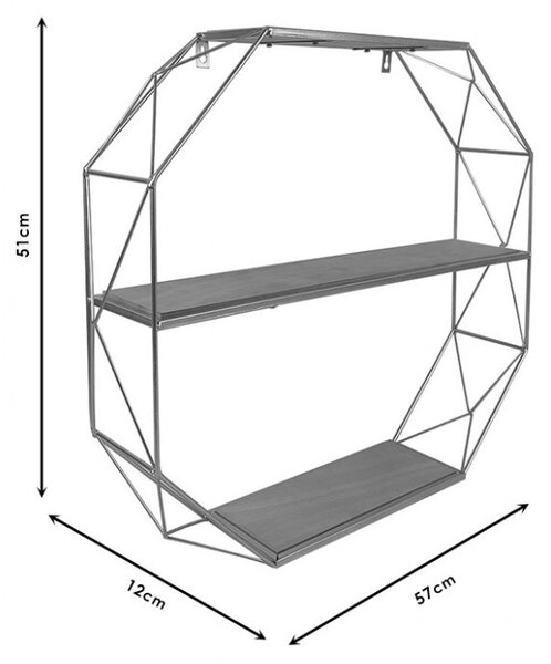 Κρεμαστό ράφι shelf 57x12x51 cm