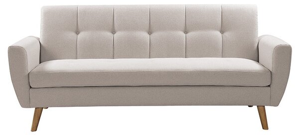 3θέσιος καναπές Decency από μπεζ ύφασμα 203x75x86 cm