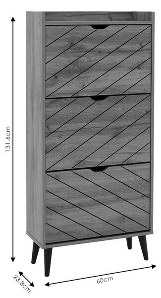 Παπουτσοθήκη Thelma 9 Ζευγάρια sonoma 60x23.8x131.6 cm