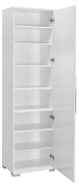 Ντουλάπα Diamond1 λευκό γυαλιστερό 50x35x187cm
