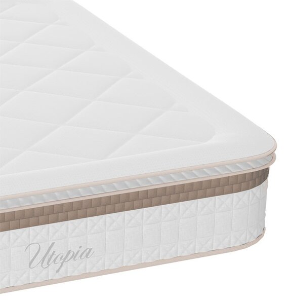 Στρώμα Utopia με ελατήρια pocket και ανώτερη στρώση aloe vera 30 - 32cm 140x200cm