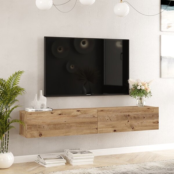 Έπιπλο TV de perete Dello Sonoma color 180x31.6x29.6cm