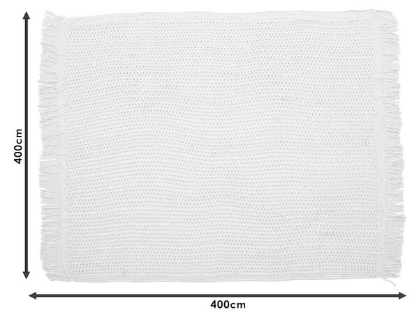 Σκίαστρο Roof μακραμέ μαύρο 4x4 m