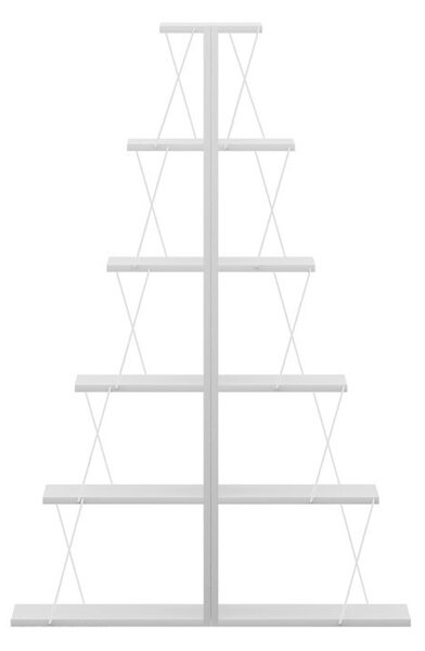 Βιβλιοθήκη mini Tars λευκή 130x22x146 cm