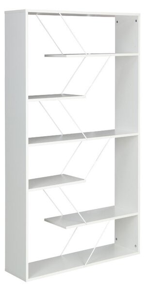 Βιβλιοθήκη Tars λευκή 84x24x157 cm