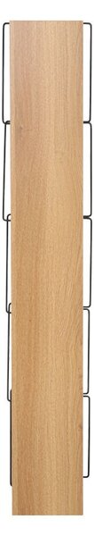 Βιβλιοθήκη mini Tars Sonoma - μαύρο 50x22x150 cm