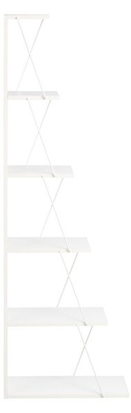 Βιβλιοθήκη mini Tars λευκή 50x22x150 cm