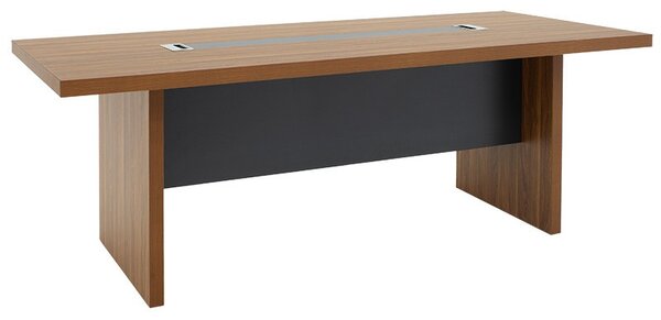 Τραπέζι συνεδριάσεων Oscar 5 cm Καρυδί-Ανθρακί 240x120x76 cm
