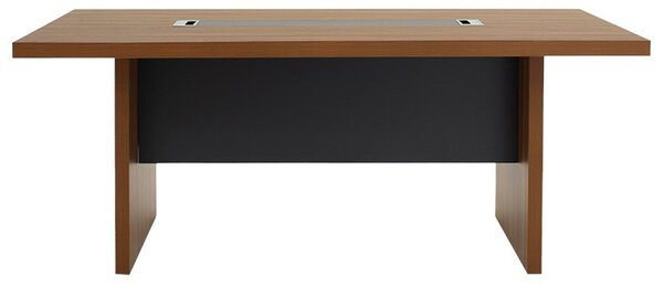 Τραπέζι συνεδριάσεων Oscar 5 cm Καρυδί-Ανθρακί 200x100x76 cm