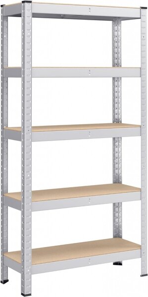 Μεταλλική ραφιέρα, Songmics, Ασημί, 150x75x30 cm