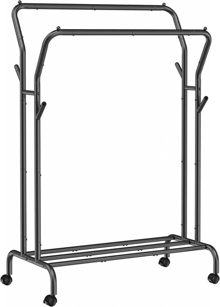 Σταντ Κρεμάστρας Songmics, Μαύρο, 153x54.5x103 cm