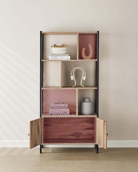 Βιβλιοθήκη Vasagle, Caramel, 154.5x74x30 cm