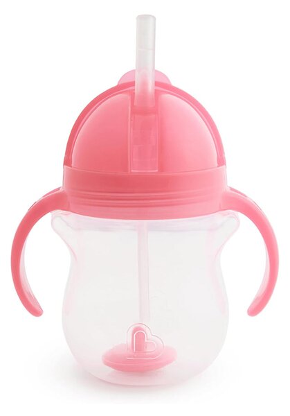Ποτήρι Εκπαιδευτικό 207ml Με Καλαμάκι Munchkin Tip & Sip Pink