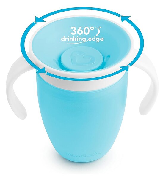 Ποτήρι Εκπαιδευτικό 207ml Munchkin Miracle 360 Blue