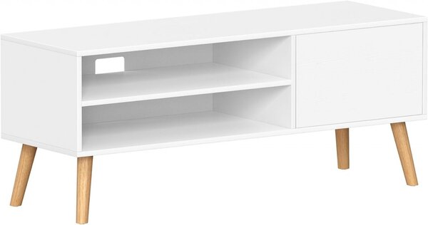 Έπιπλο TV, Vasagle, Λευκό, 120x40x49 cm
