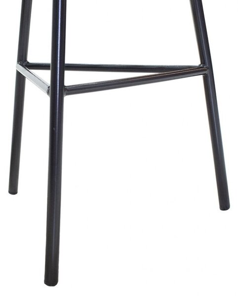 Τραπέζι κήπου Gaus Μαύρο-Φυσικό 45x45x46 cm