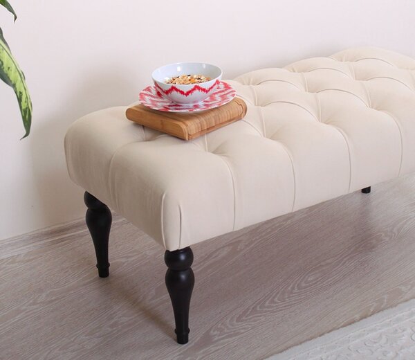 Σκαμπό πάγκος Soltani Μπεζ 50x20 cm