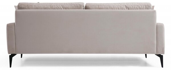 2θέσιος καναπές Leyla Ανοιχτό Γκρι 180x63 cm