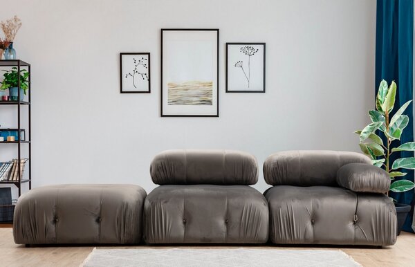 Αρθρωτός καναπές Duha Γκρι 98x79 cm