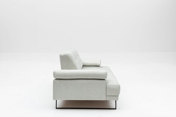 Αναδιπλούμενος καναπές 2 θέσεων Yusef Γκρι 202x85 cm